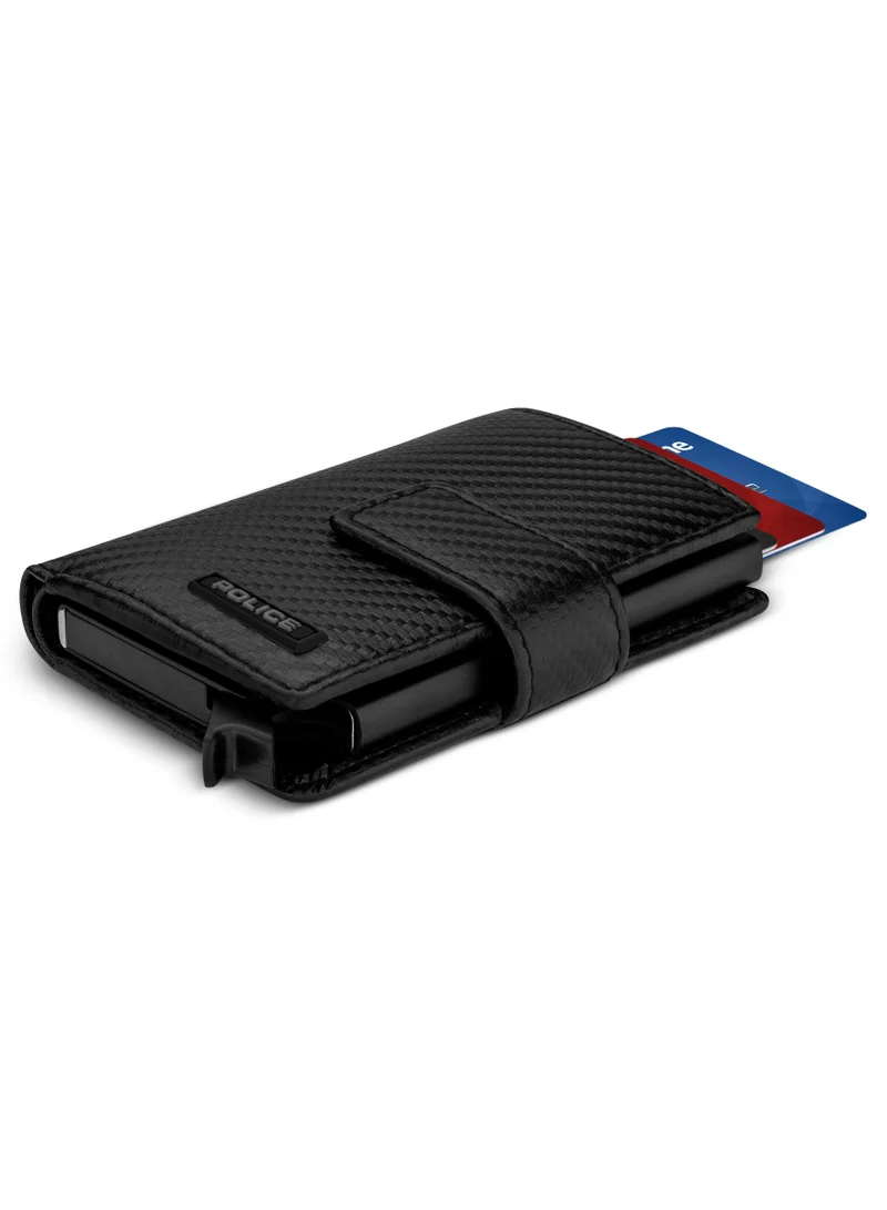 POLICE Police Joewel Textile & Alloy Men's Card Case, RFID Safe - PELGD2206909
