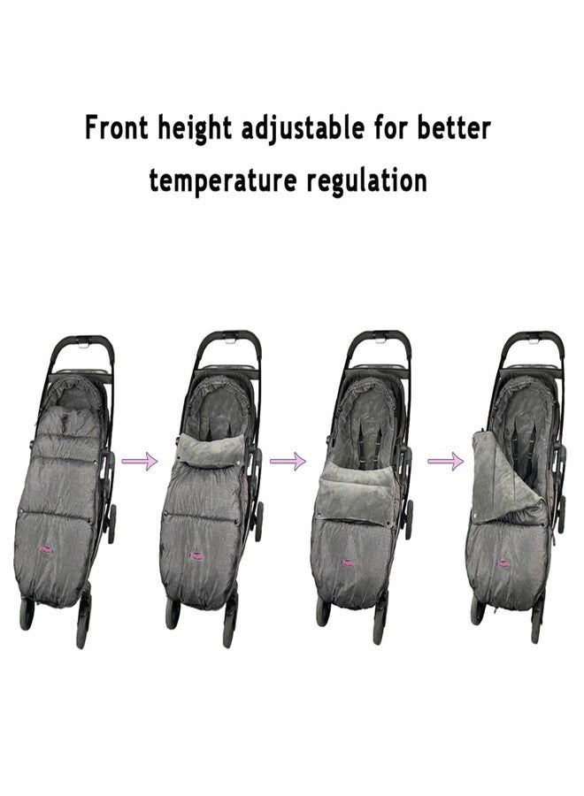 FUNLIFE Toddler Stroller Footmuff Cosy Toe Buggy Pushchair Sleeping Bag, Easy Open & Removable Front Piece,Special Design Fits All Travel Gears Perfectly, 6-48M - Image 4