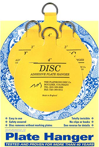 Disc Flatirons Disc Adhesive Plate Hanger Set (2-3 Inch and 2-4 Inch Hangers) - Image 5