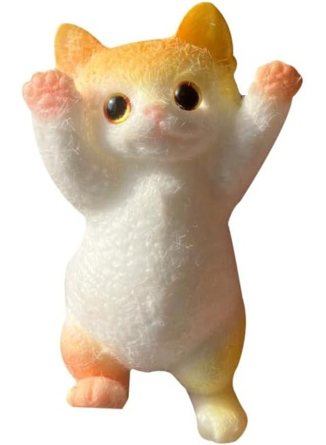 Squishy Cat: The ultimate soft, plush oasis at your fingertips – a captivating sensory experience for stress relief and absolute delight. (Single piece) Multicolor - Image 2