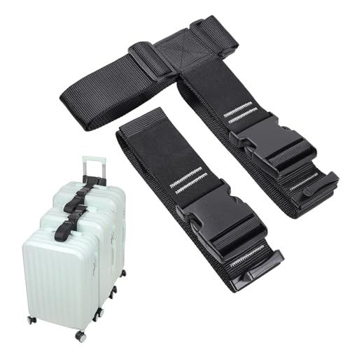 Vigorport Luggage Connector, Straps for Suitcase, Add A Bag Adjustable Attachment Accessories 2" Endless for Connect Your 3 Luggage Together-2 Pack (XXLarge) - Image 1