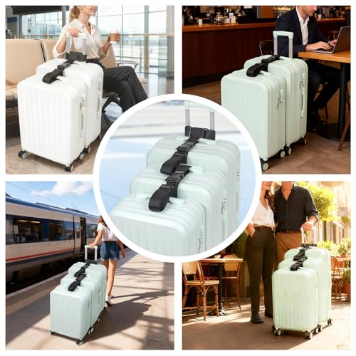 Vigorport Luggage Connector, Straps for Suitcase, Add A Bag Adjustable Attachment Accessories 2" Endless for Connect Your 3 Luggage Together-2 Pack (XXLarge) - Image 5