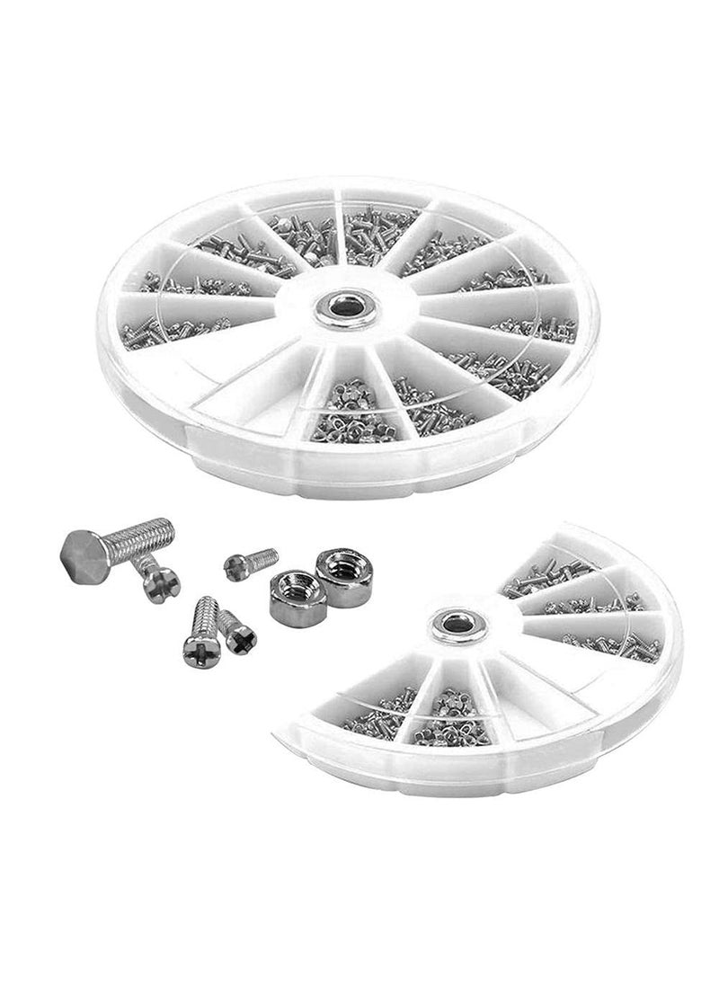 DIY Crafts DIY Crafts CTDIYHI24330 1000 PCS Screws Nuts Repair Kits 12 Kinds Stainless Steel Tiny Hex Assortment Kit Screwdriver  - Image 5