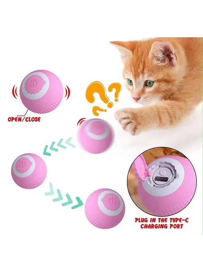 Smart Auto-Rolling Cat Toy Ball with Touch Activation & Type-C Fast Charge - Durable Interactive Pet Companion - Image 1