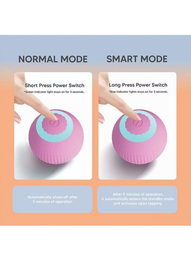 Smart Auto-Rolling Cat Toy Ball with Touch Activation & Type-C Fast Charge - Durable Interactive Pet Companion - Image 2