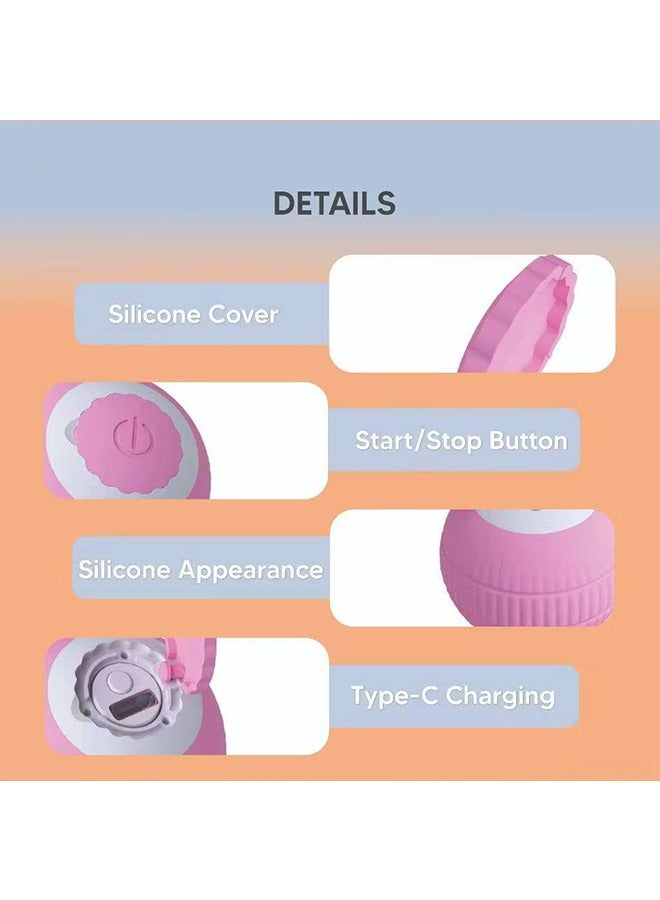 Smart Auto-Rolling Cat Toy Ball with Touch Activation & Type-C Fast Charge - Durable Interactive Pet Companion - Image 3