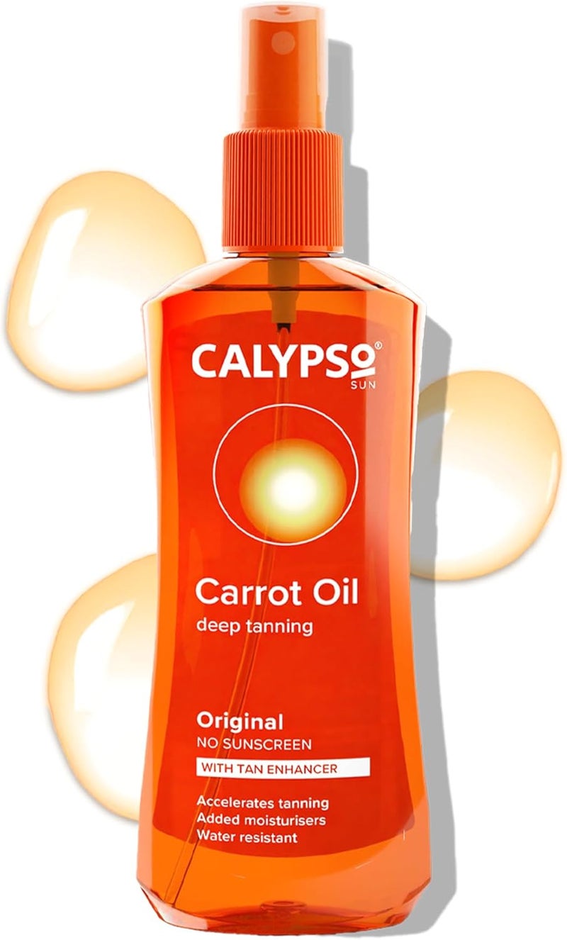 Calypso Original Carrot Oil No SPF Accelerates tanning No Self tan 200ml