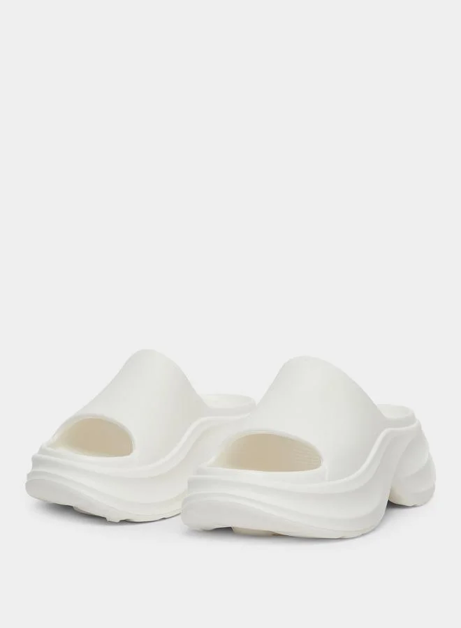 ستايلي Styli Wedge Heeled Slip-on Flip Flop