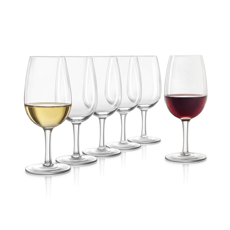 Final Touch ISO INAO Wine Tasting Glasses Set of 6  LeadFree Crystal for Red White Sparkling Ros  7 oz Capacity  Ideal for Wine Tastings and Events WGT406