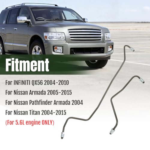 WIKIBB Rack and Pinion Transfer Line for Nissan Pathfinder Armada Titan 20042015 for INFINITI QX56 20042010 56L Hydraulic Line - Image 3