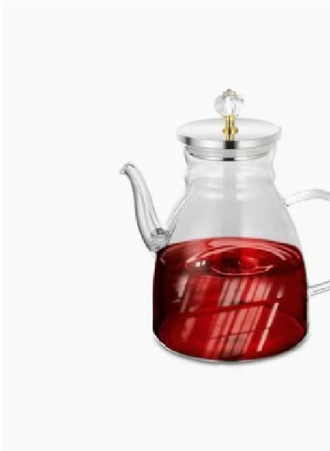 DCL Heat Resistant Glass Teapot Set Clear - Image 1