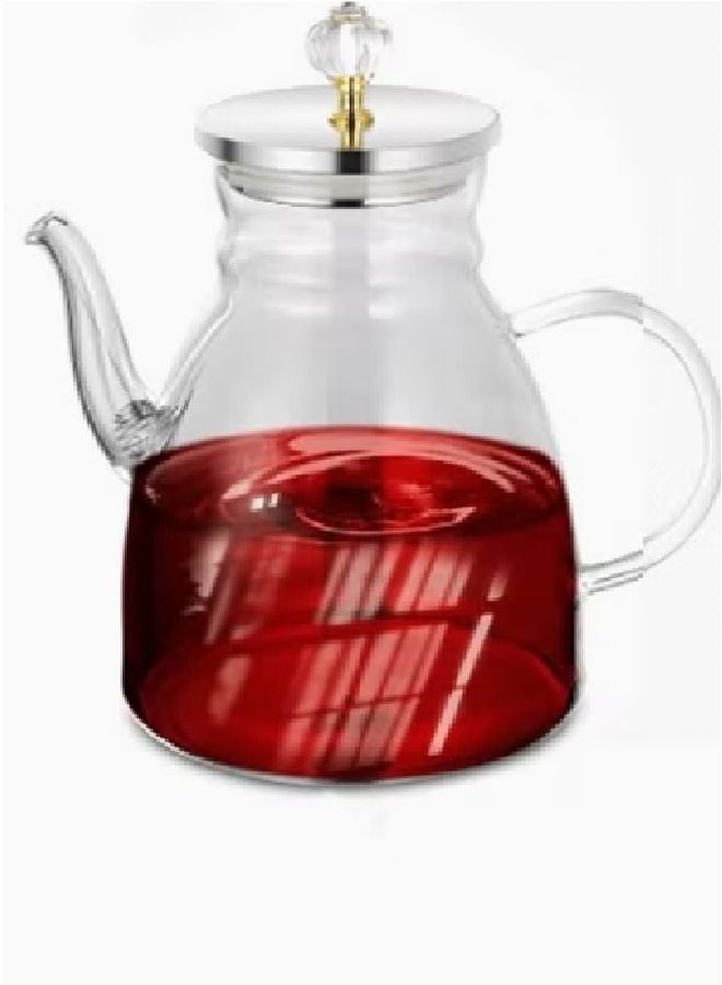 DCL Heat Resistant Glass Teapot Set Clear - Image 2