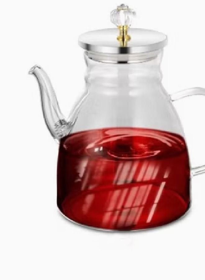 DCL Heat Resistant Glass Teapot Set Clear - Image 4