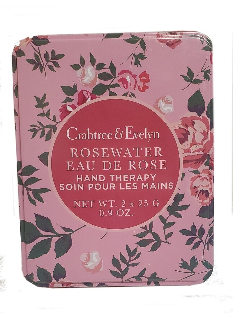 Crabtree & Evelyn - Crabtree  Evelyn Hand Therapy Rosewater 2pc Gift Tin - Image 1