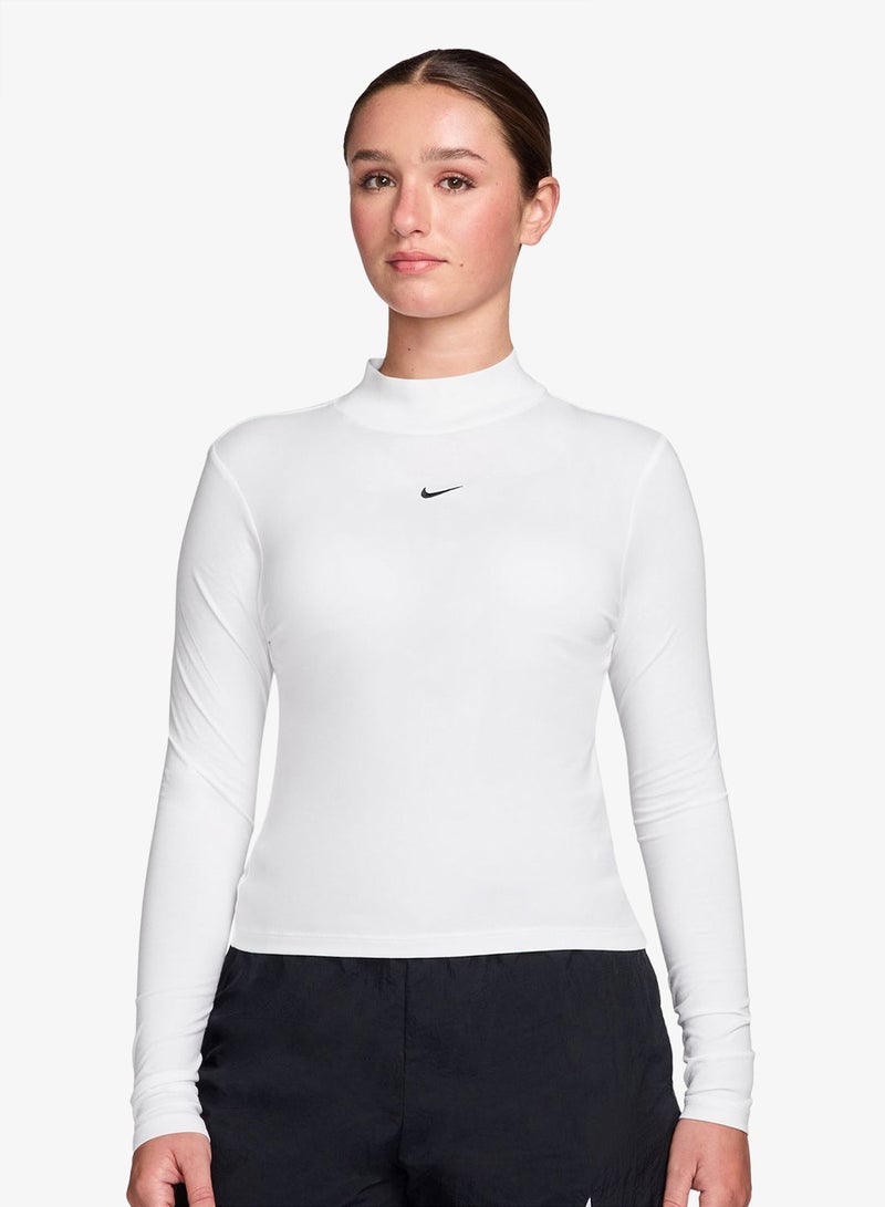 Nike Nsw Chill Knit Mock T-Shirt - Image 1