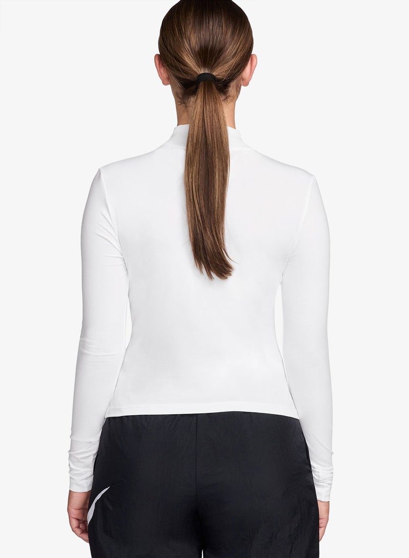 Nike Nsw Chill Knit Mock T-Shirt - Image 2