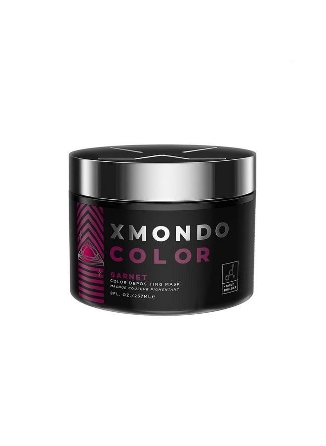 XMONDO Color Garnet Depositing Mask & Semipermanent Burgundy Hair Dye Infused With Bond Booster Technology & Hyaluronic Acid For Nourishment Revitalization & Repair Vegan Formula 8 Fl Oz 1Pack  - Image 1