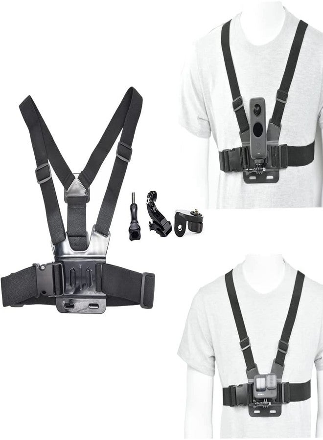Fotoleey Chest Mount kit for Insta360 X5/X4/X3, Including Selfie Stick, Chest Harness Strap, Head Mount Strap, Compatible with GoPro Hero13/12/11, DJI Osmo Action - Image 5