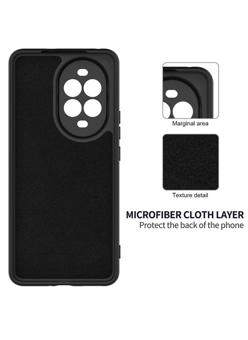 Raxoom Huawei Nova 13 Pro 5G 2024 Premium Soft Liquid Silicone Case Cover â€“ Black, Shock Absorbent, Anti-Scratch, Slim Fit, Lightweight, Anti-Slip, Full Access to Ports & Buttons, Durable Protection for Huawei Nova 13 Pro 5G - Image 4