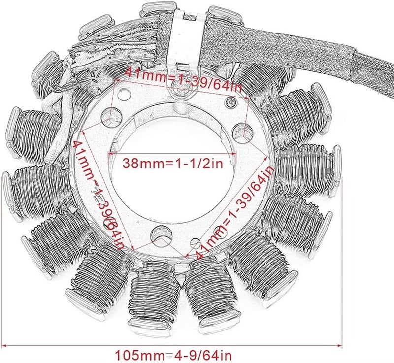 Wivplex Motorcycle Ignition Magneto Stator Coil for GSXR1000 - Image 2