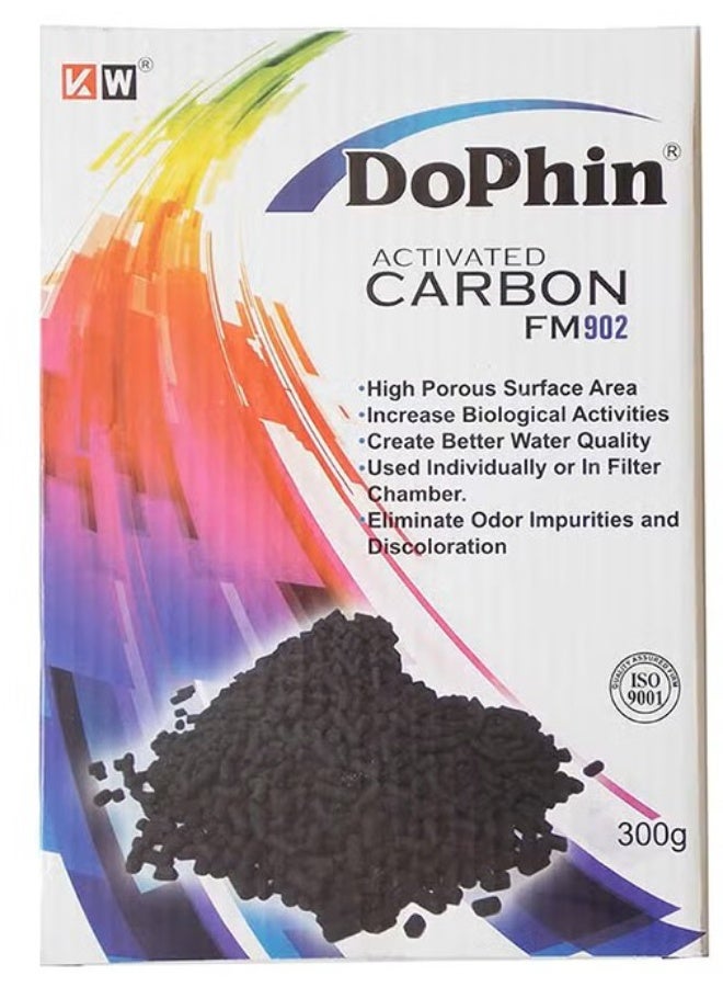 Dophin Activated Carbon For Chemical Treatment Of Aquarium Water, 300Gm