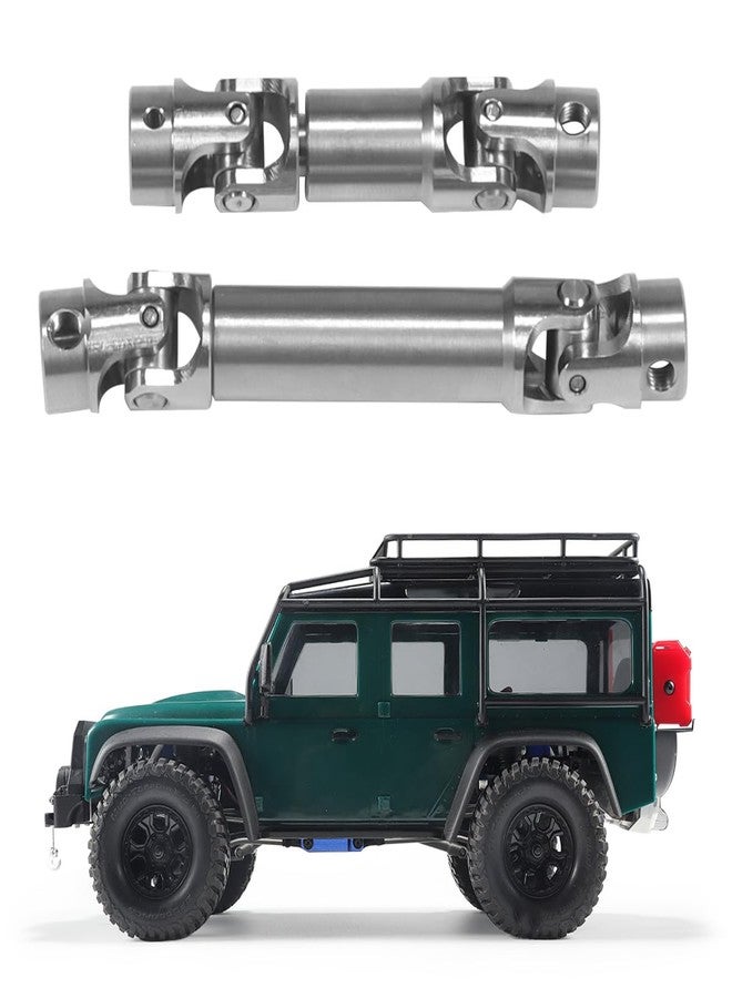 VNUHV Stainless Steel Drive Shaft 39-45mm 54.5mm-62mm Driveshaft 2PCS for 1/18 RC Crawler Car TRX4M Bronco Upgrade Parts (Silver) - Image 2