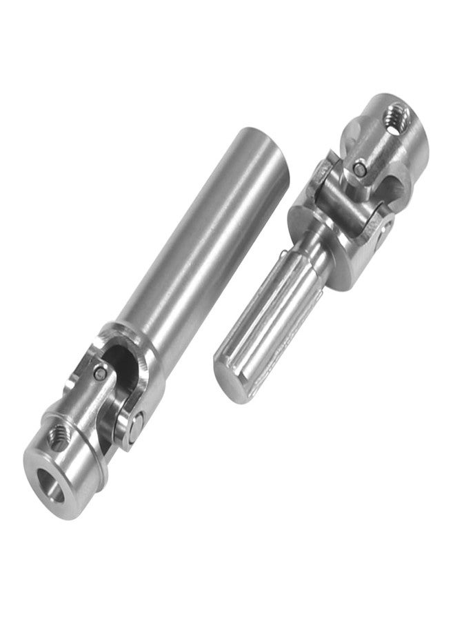 VNUHV Stainless Steel Drive Shaft 39-45mm 54.5mm-62mm Driveshaft 2PCS for 1/18 RC Crawler Car TRX4M Bronco Upgrade Parts (Silver) - Image 4