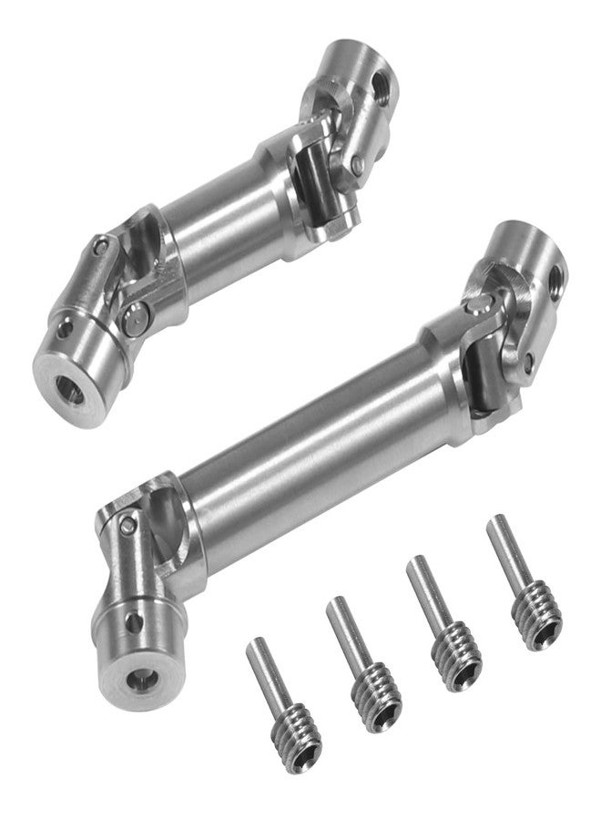 VNUHV Stainless Steel Drive Shaft 39-45mm 54.5mm-62mm Driveshaft 2PCS for 1/18 RC Crawler Car TRX4M Bronco Upgrade Parts (Silver) - Image 1