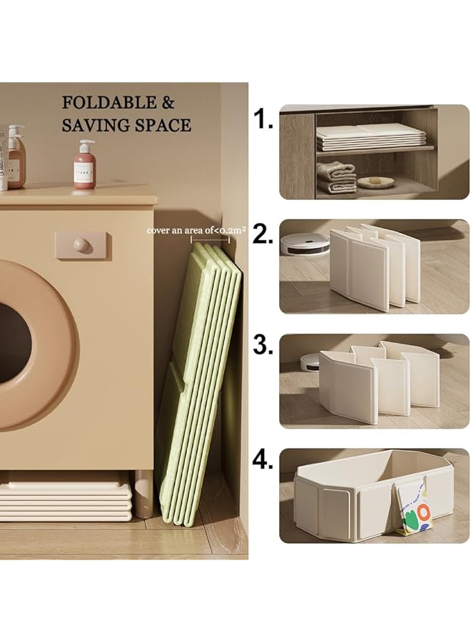 Baby Bathtub Portable Non Inflatable Space Saving Durable For 0 8 Years Old Infants And Toddlers (White) - Image 2