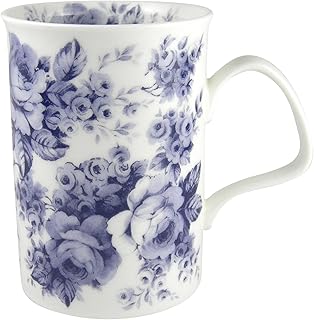 Roy Kirkham Blue Rose English Chintz Coffee or Tea Mug Fine Bone China - Image 1