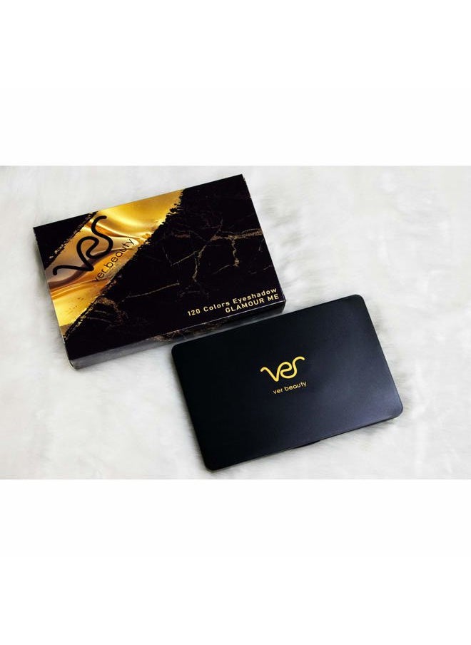 Ver Beauty Glamour Me 120 Colors Shimmer and Matte Professional Highly Pigmented Eyeshadow Palette Collection Makeup Cosmetics Kit Eye Set, Multicolor (VMP1211GLME)  - Image 2