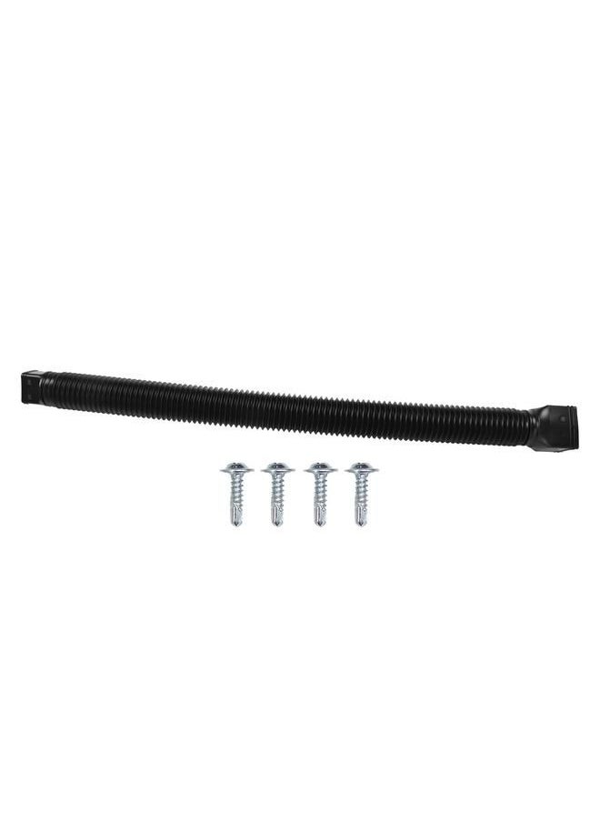 Arabest - Downspout Extender Retractable Rain Gutter Drainage Pipe Down Spout Drain Extensions Black - Image 1