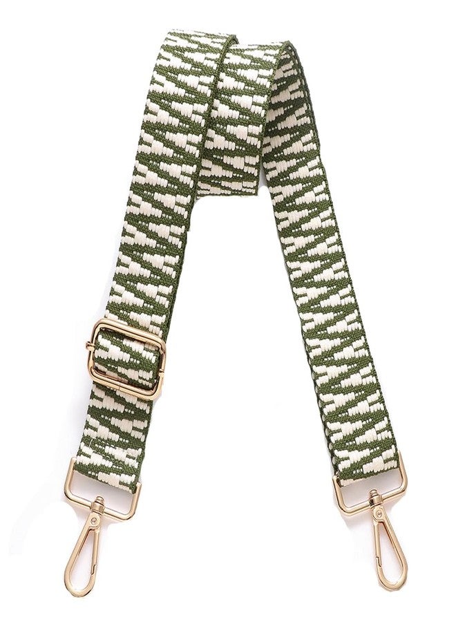 S-Jacorry Purse Strap Replacement Crossbody Wide Shoulder Strap Adjustable Canvas Straps Handbag Strap Replacement Belts, Gold Buckel-942, inch, Canvas,simple - Image 1