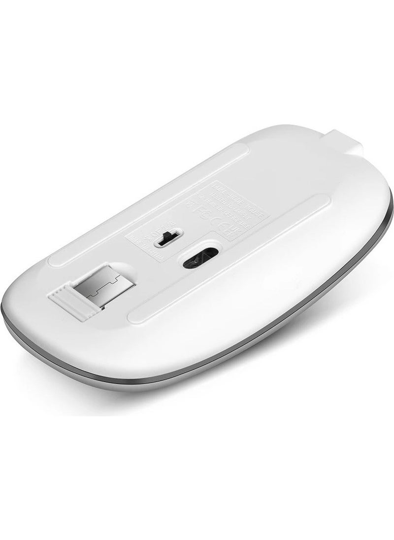 Sprange Srm1 RGB LED Rechargeable Dual Mode 2.4ghz Wireless + 5.1V Bluetooth Mouse  - Image 5