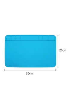 KASTWAVE Multi Purpose Work Mat, Repair Mat Soldering Mat Silicone Work Station with Grids Used for Watch Phone Laptop Repair Soldering Repair Smartphone LCD Screen Separator Machine Repair Tools (2 Pack)  - Image 2