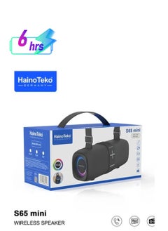 S65 Mini Wireless Speaker | Compact Bluetooth Speaker with High-Quality Sound, Deep Bass, Portable Design, Long Battery Life | Ideal for Music, Outdoor Adventures, and Parties