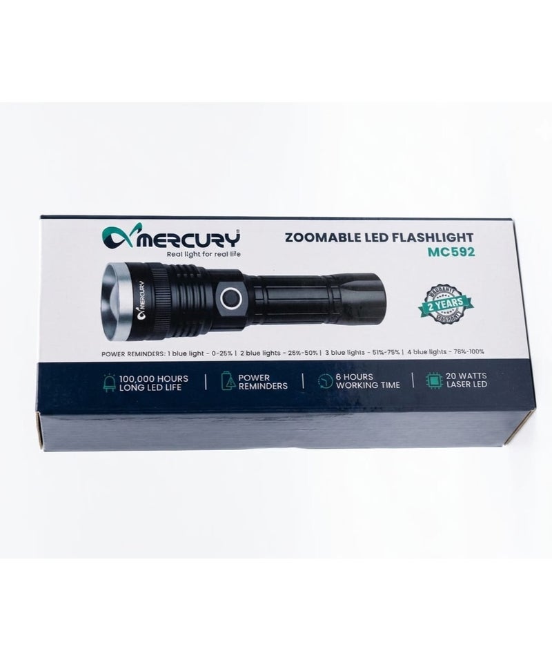 مصباح يدوي LED قابل للتكبير من ميركوري MC592
