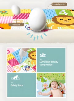 GROIC Play Mat, 180*100 CM Playmat, Baby Play Mat for Floor Play,Water Proof and Reversible Large Soft Baby Mat,Extra Thick Kids Crawling Mat  - Image 4