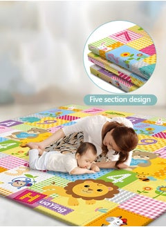 GROIC Play Mat, 180*100 CM Playmat, Baby Play Mat for Floor Play,Water Proof and Reversible Large Soft Baby Mat,Extra Thick Kids Crawling Mat  - Image 2