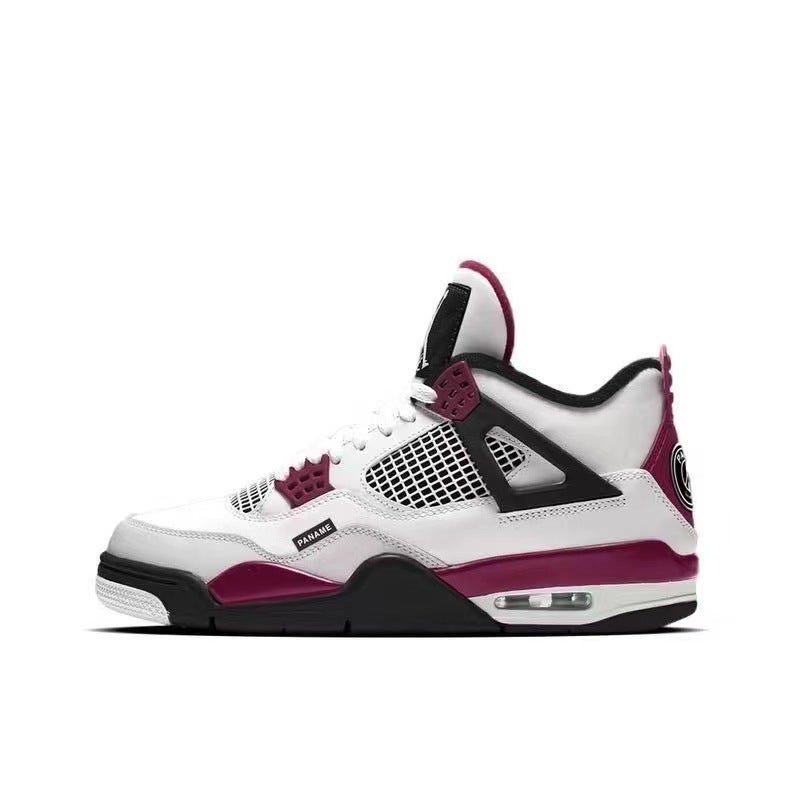 Putian Pure Original Aj4 Sports Basketball Shoes Electric Mother White Cement Red And Blue Mandarin Duck Lava Big Paris Couple - Image 1