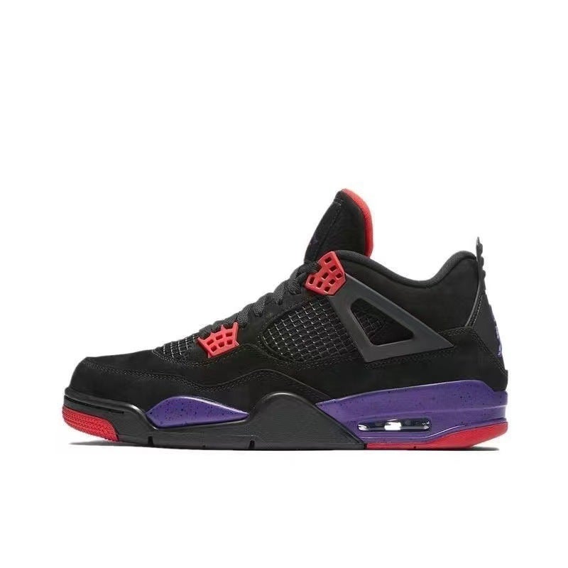 Putian Pure Original Aj4 Sports Basketball Shoes Electric Mother White Cement Red And Blue Mandarin Duck Lava Big Paris Couple - Image 4