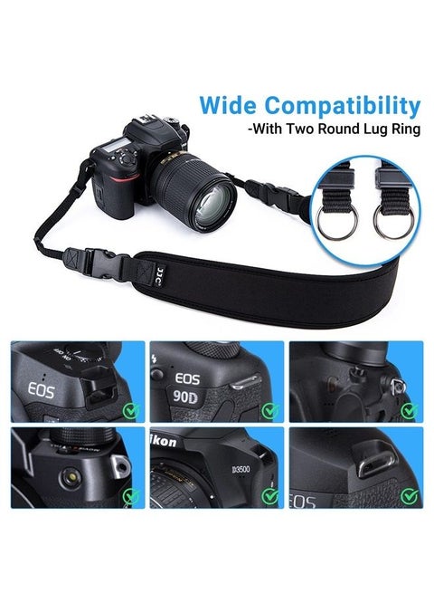 JJC DSLR Camera Neck Strap, Soft Neoprene Shoulder Belt for Canon