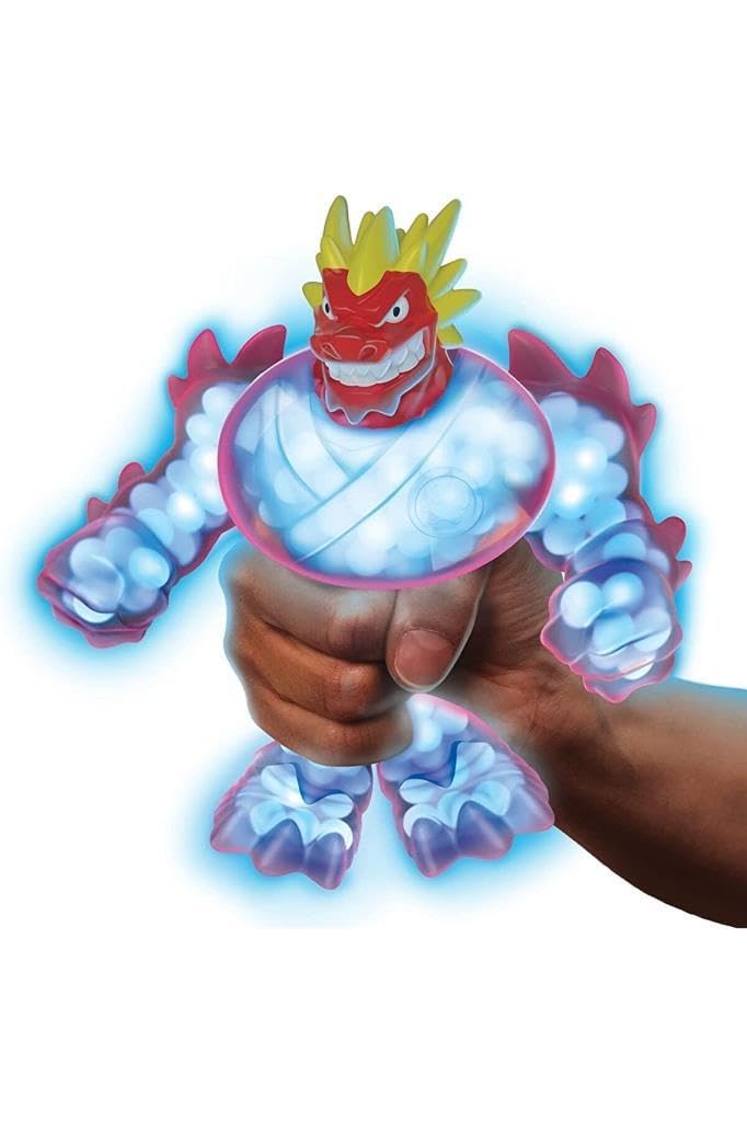 AKEDO Heroes of Goo Jit Zu Glow Shifters Hero Pack - Super Squishy Blazagon Hero Pack. Goo Filled Toy with a Unique Glowing Goo Transformation. Crush The core and See The Goo Glow in The Dark! - Image 2