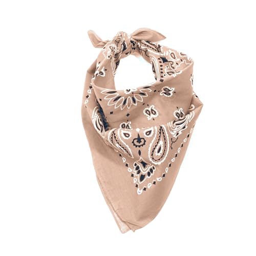 Rothco Trainmen Paisley Bandana – Multipurpose Outdoor Utility Survival Headwrap, 27" x 27", Khaki - Image 3