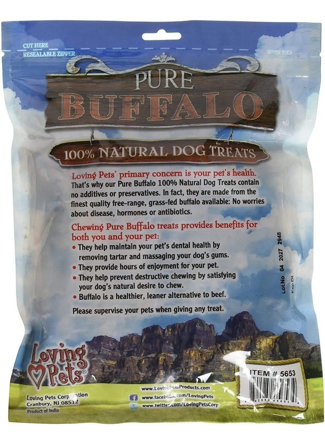 Loving Pets Loving Pets 60 Pack of Pure Buffalo Paddy Whack Backstrap Tendon Dog Treats, 4 to 6 Inch, Single Ingredient  - Image 2