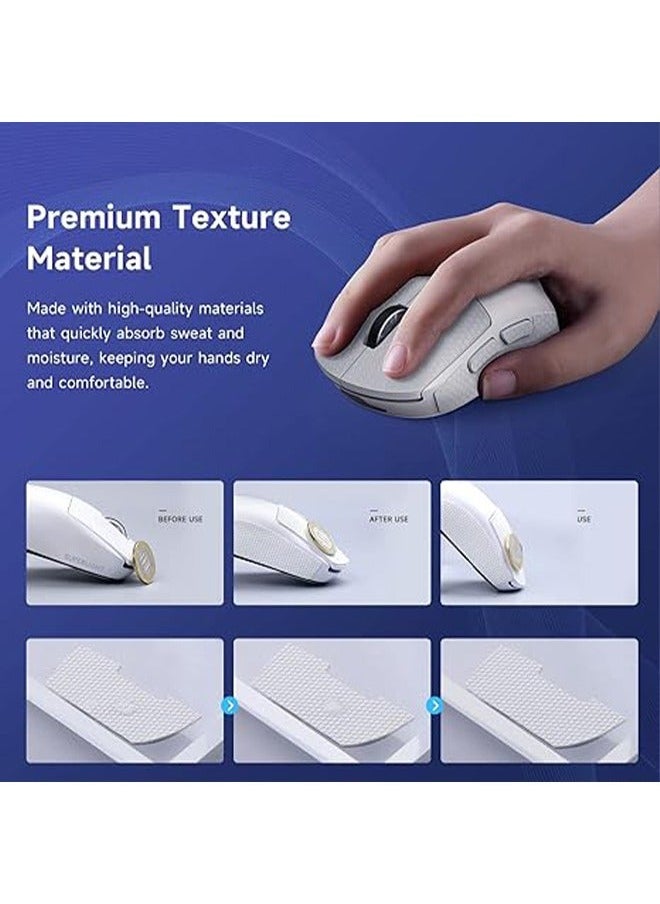 Generic - Logitech GPW Second-Generation Mouse Anti-Slip Sticker Wireless Gaming Mouse Anti Sweat Patch Mouse Nonslip Grip Tape Mouse Sweat-Proof Grip Mouse Protective Cover White X - Image 1
