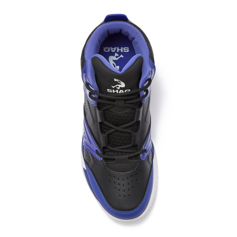 SHAQ Devastator High Top Basketball Shoes for Men, Indoor or Outdoor Court Basketball Mens Sneakers Size 8 to 15 - Black/Dark Blue/White, 10 Medium - Image 4