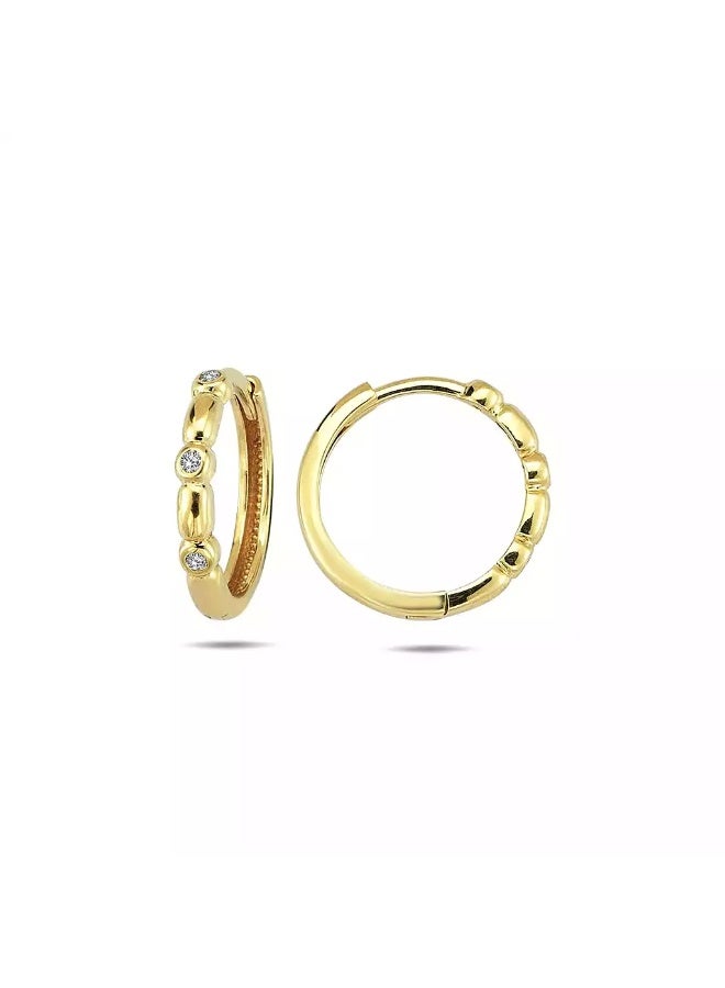 Ruby Art Gold 18K Pure Gold Women’s Earrings Elegant Lightweight  ,2.21 Gram - Image 2