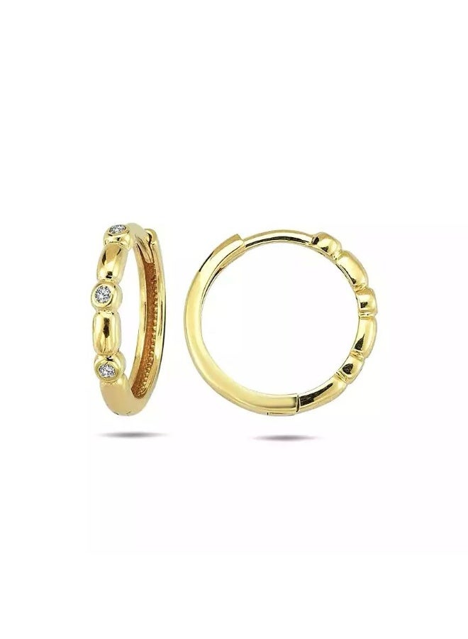 Ruby Art Gold 18K Pure Gold Women’s Earrings Elegant Lightweight  ,2.21 Gram - Image 1