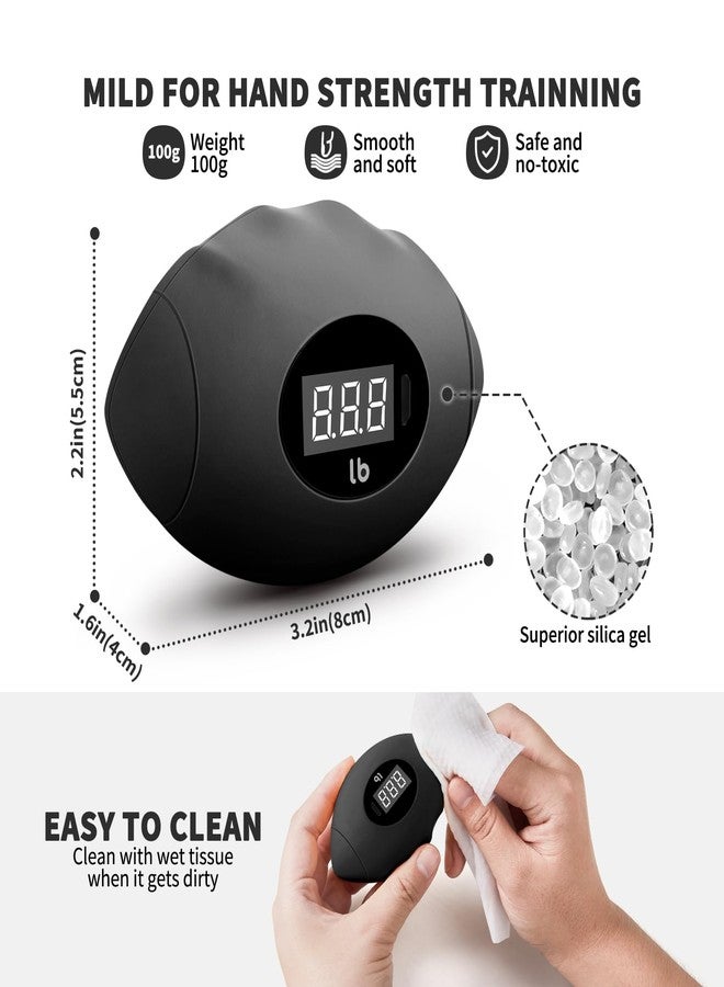 DIOTUSS Grip Strength Trainer Tester, Hand Grip Strengthener Dynamometer, Forearm Finger Strengthener, Stress Balls for Adults/Kids, Rechargeable Digital Grip Strength Tester (220.4Lbs/100kg) - Image 3